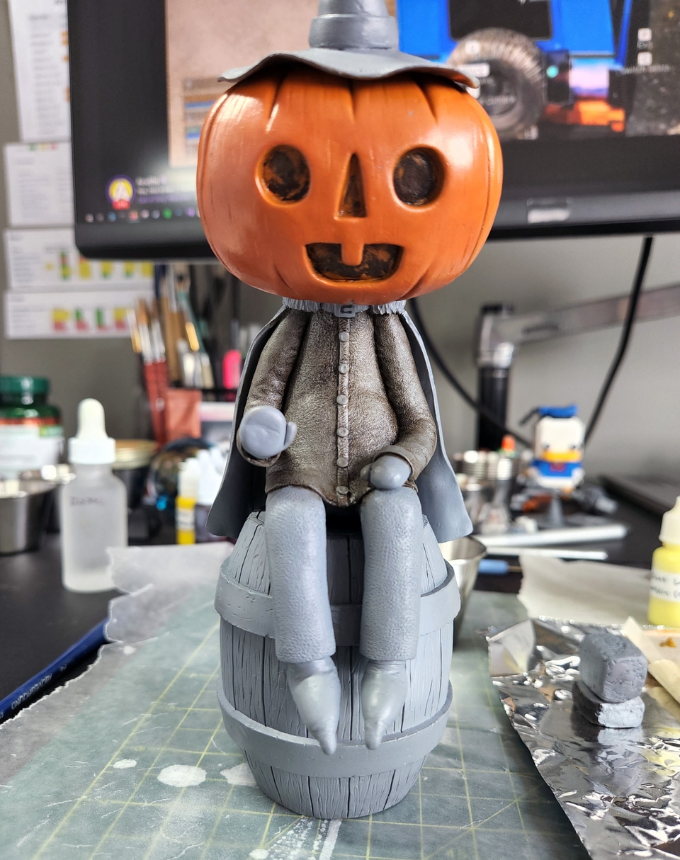 Master Pumpkin's countenance repainted